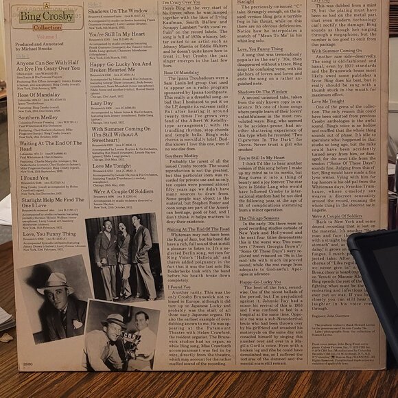 2/$9 Records: " A Bing Crosby Collection" Vol I, Demo 33 1/3 Vinyl LP - Picture 3 of 8